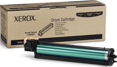 Xerox 113R00671 Drum Cartridge For use with WorkCentre 4118, CopyCentre C20, FaxCentre 2218 and WorkCentre M20/M20i, Approximate yield 20000 average standard pages, New Genuine Original OEM Xerox Brand, UPC 095205113716 (113-R00671 113 R00671 113R-00671 113R 00671 113R671) 