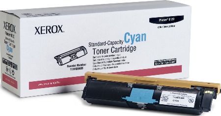 Xerox 113R00689 Cyan Standard Capacity Toner Cartridge for use with Xerox Phaser 6120 and 6115MFP Printers, Up to 1500 Pages at 5% coverage, New Genuine Original OEM Xerox Brand, UPC 095205219418 (113-R00689 113 R00689 113R-00689 113R 00689 113R689)