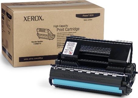 Xerox 113R00712 High-Capacity Black Toner Cartridge For use with Phaser 4510 Monochrome Laser Printer, Average cartridge yields 19,000 standard pages, New Genuine Original Xerox OEM Brand, UPC 095205427875 (113-R00712 113 R00712 113R-00712 113R 00712)
