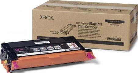 Xerox 113R00724 Magenta High Capacity Print Cartridge for use with Xerox Phaser 6180 and 6180MFP Printers, Up to 6000 Pages at 5% coverage, New Genuine Original OEM Xerox Brand, UPC 095205426687 (113-R00724 113 R00724 113R-00724 113R 00724 113R724)