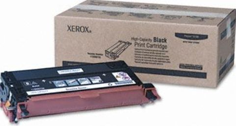 Xerox 113R00726 High Capacity Black Toner Cartridge, Laser Print Technology, Black Print Color, 8000 Pages Duty Cycle, New Genuine Original OEM Xerox, For use with Xerox Phaser 6180 Series (113R00726 113R-00726 113R 00726)