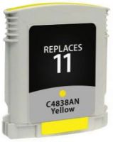Clover Imaging Group 114227 Remanufactured Yellow Ink Cartridge To Replace HP C4838AN; Yields 1750 Prints at 5 Percent Coverage; UPC 801509141627 (CIG 114227 114 227 114-227 C-4838AN C 4838AN) 