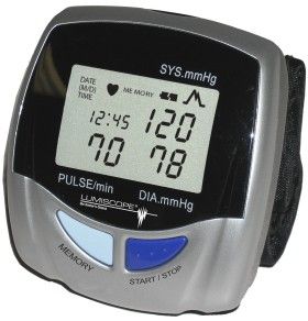 Lumiscope 1143 Automatic Wrist Blood Pressure Monitor, LCD Display, 85 sets (LUMISCOPE1143 LUM-1143 LUM 1143 LUM1143)