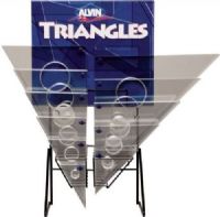 Alvin 1143DCH C-Series Triangles Display, Contents 72 assorted triangles, Huge selection to choose from, Providing you great selection and quality, UPC 088354906605 (1143DCH 1143-DCH 1143 DCH) 