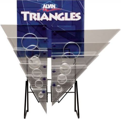 Alvin 1143DCH C-Series Triangles Display, Contents 72 assorted triangles, Huge selection to choose from, Providing you great selection and quality, UPC 088354906605 (1143DCH 1143-DCH 1143 DCH)
