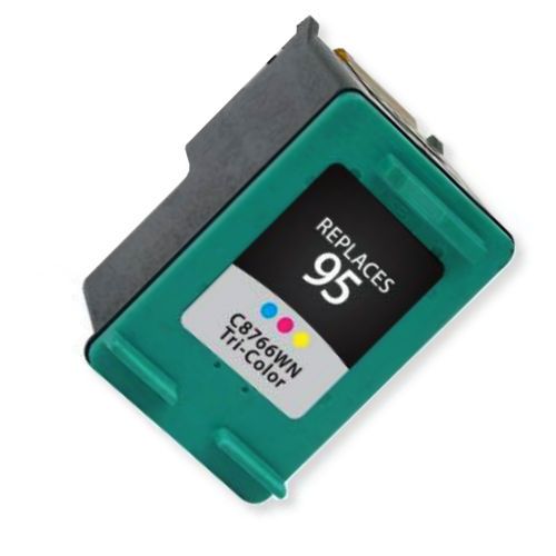 Clover Imaging Group 114544 Remanufactured Tri-Color Ink Cartridge To Replace HP C8766WN, HP95; Yields 330 prints at 5 Percent Coverage; UPC 801509137323 (CIG 114544 114 544 114-544 C8 766WN C8-766WN HP-95 HP 95)