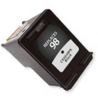 Clover Imaging Group 114588 Remanufactured Black Ink Cartridge To Replace HP C9364WN, HP98; Yields 400 prints at 5 Percent Coverage; UPC 801509137644 (CIG 114588 114 588 114-588 C9 364WN C9-364WN HP-98 HP 98) 