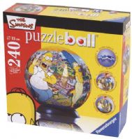 Ravensburger 11503 The Simpsons PuzzleBall (240 pcs), Perfectly crafted, curved puzzle pieces allow for an exact fit and are easily assembled to form a solid, smooth ball, Underside of each piece is conveniently numbered, EAN 4005556115037 (RAVENSBURGER11503 RAVENSBURGER-11503 11503 11-503 115-03) 