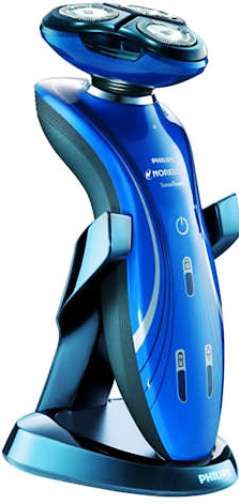 Norelco 1150X/40 Wet & Dry Electric Shaver, Blue, 5.4W max. power consumption, DualPrecision heads, GyroFlex 2D contouring system, Slim and anti-skip grip handle, LED display, 2 level battery indicator, Battery low indicator, Charge indicator, Travel lock, Shaver follows the countours of your face, Shaves even the shortest stubble, UPC 075020011619 (1150X40 1150X-40)