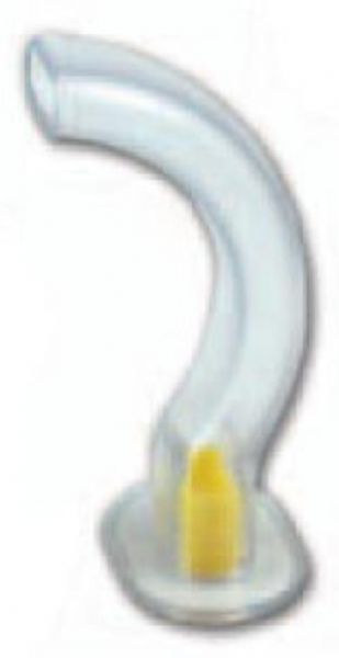 SunMed 1-1521-04 PVC Guedel, Med. Adult, 90mm, Size 4, Yellow, Box 50 units, Soft, clear PVC plastic (1152104 1 1521 04)