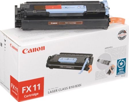 Canon 1153B001AA Model FX11 Black Toner Cartridge for use with LASER CLASS 810 and 830i Laser Facsimiles, Up to 4500 standard pages, New Genuine Original OEM Canon Brand, UPC 013803063356 (1153-B001AA 1153B-001AA 1153B001A 1153B001 FX-11 FX 11)