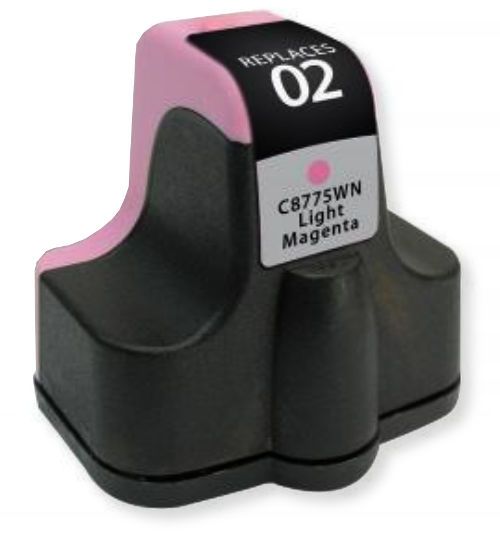 Clover Imaging Group 115418 Remanufactured High-Yield Light Magenta Ink Cartridge To Replace HP C8775WN, HP02; Yields 240 prints at 5 Percent Coverage; UPC 801509142334 (CIG 115418 115 418 115-418 C8 775WN C8-775WN HP-02 HP 02)