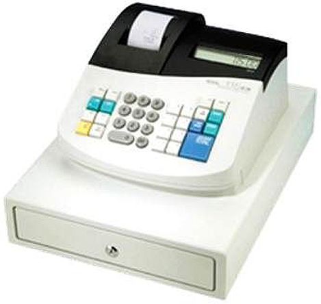 Royal 115CX Portable Electronic Cash Register, Operates on batteries or AC adapter (adapter included), 8 Departments, 12 Price Look-Ups (PLU), Registration of Cash, Check and Charge sales, Automatic Tax Computation, Management Report Printing, UPC 022447145083 (115-CX 115 CX A115CX A-115-CX Adler Alpha)