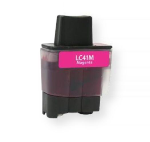 Clover Imaging Group 116254 Remanufactured Magenta Ink Cartridge for Brother LC41M, Magenta Color; Yields 400 prints at 5 Percent Coverage; UPC 801509148725 (CIG 116254 116-254 116 254 LC41M LC-41-M LC 41 M)