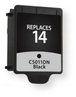 Clover Imaging Group 116299 Remanufactured Black Ink Cartridge To Replace HP C5011DN, HP14; Yields 800 Prints at 5 Percent Coverage; UPC 801509149180 (CIG 116299 116 299 116-299 C5 011DN C5-011DN HP-14 HP 14) 