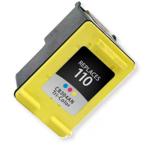 Clover Imaging Group 116301 Remanufactured Tri-Color Ink Cartridge To Replace HP CB304AN, HP110; Yields 55 Prints at 5 Percent Coverage; UPC 801509149203 (CIG 116301 116 301 116-301 CB 304AN CB-304AN HP-72 HP 72)