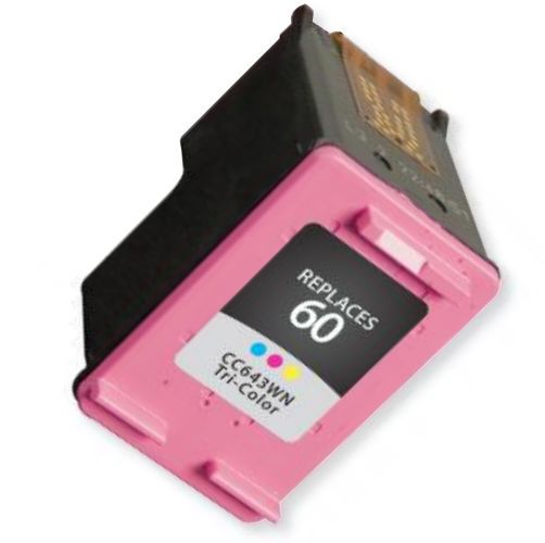 Clover Imaging Group 116303 Remanufactured Tri-color Ink Cartridge To Replace HP CC643WN, HP60; Yields 165 Prints at 5 Percent Coverage; UPC 801509149227 (CIG 116303 116 303 116-303 CC 643WN CC-643WN HP-60 HP 60)