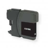 Clover Imaging Group 117020 Remanufactured Black Ink Cartridge for Brother LC61; Black; Yields 450 prints at 5 Percent coverage; UPC 801509191837 (CIG 117020 117-020 117 020 LC61BK LC-61-BK LC 61 BK LC-61BK LC61) 