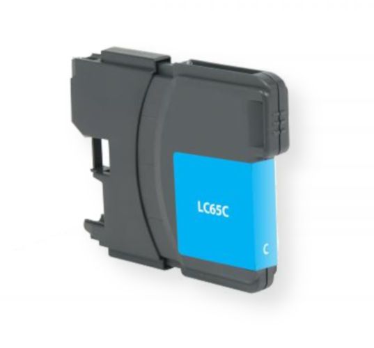 Clover Imaging Group 117022 Remanufactured New High Yield Cyan Ink Cartridge for Brother LC61C and LC65C, Cyan Color; Yields 750 prints at 5 Percent Coverage; UPC 801509191851 (CIG 117022 117-022 117 022 LC61C LC65C LC-61-C LC-65-C LC 65 C LC 61 C)
