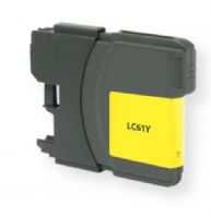 Clover Imaging Group 117024 Remanufactured High Yield Yellow Ink Cartridge for Brother LC61Y and LC65Y, Yellow Color; Yields 750 prints at 5 Percent Coverage; UPC 801509191875 (CIG 117024 117-024 117 024 LC61Y LC65Y LC-61-Y LC-65-Y LC 65 Y LC 61 Y) 
