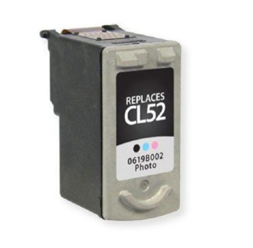 Clover Imaging Group 117036 Remanufactured 117036 Photo Ink Cartridge for Canon 0619B002 CL-52, Color Cartidge; Yields 710 prints at 5 Percent Coverage; UPC 801509191967 (CIG 117036 117-036 117 036 0619B002 0619 B002 0619-B-002 CL-52 CL52 CL 52)