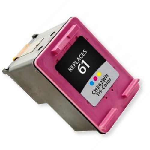 Clover Imaging Group 117344 Remanufactured Tri-Color Ink Cartridge To Replace HP CH562WN, HP61; Yields 165 Prints at 5 Percent Coverage; UPC 801509201161 (CIG 117344 117 344 117-344 CH 562WN CH-562WN HP-61 HP 61)