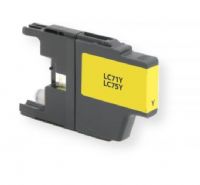 Clover Imaging Group 117426 Remanufactured New High Yield Yellow Ink Cartridge for Brother LC71Y and LC75Y, Yellow Color; Yields 600 prints at 5 Percent Coverage; UPC 801509201819 (CIG 117426 117-426 117 426 LC71Y LC-71-Y 75Y LC-75-Y LC 71 Y LC 75 Y) 