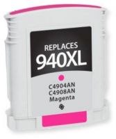 Clover Imaging Group 117805 Remanufactured High-Yield Magenta Ink Cartridges To Replace HP C4904AN, C4908AN, 940XL; Yields 1400 Prints at 5 Percent Coverage; UPC 801509211610 (CIG 117805 117 805 117-805 C4 908AN, C4-908AN, C4 904AN C4-904AN 940-XL) 