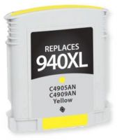 Clover Imaging Group 117806 Remanufactured High-Yield Yellow Ink Cartridges To Replace HP C4905AN, C4909AN, 940XL; Yields 1400 Prints at 5 Percent Coverage; UPC 801509211627 (CIG 117806 117 806 117-806 C4 909AN, C4-909AN, C4 905AN C4-905AN 940-XL) 