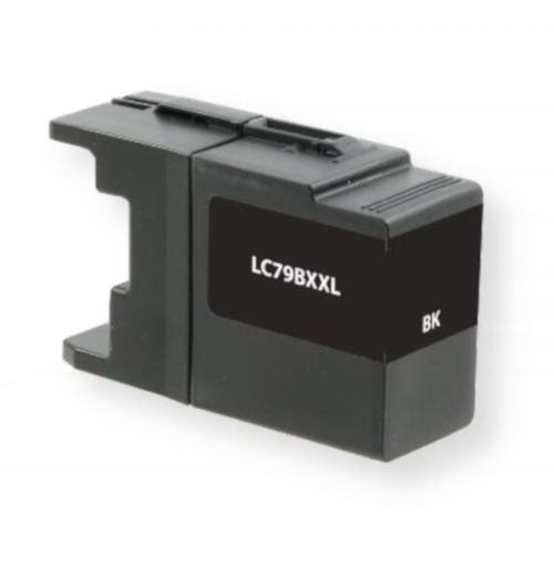 Clover Imaging Group 118007 Remanufactured Black Ink Cartridge for Brother LC79BK; Black Color; High Yield; UPC 801509218565 (CIG 118007 118-007 118 007 LC 79 BK LC-79-BK LC79BK LC-79)