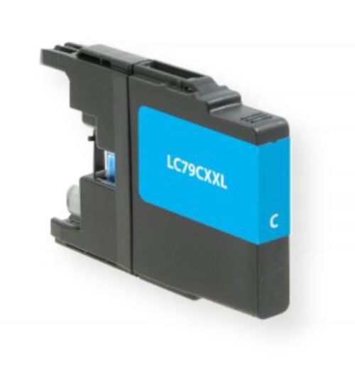 Clover Imaging Group 118008 Remanufactured New Extra High Yield Cyan Ink Cartridge for Brother LC79XXL, Cyan Color; Extra High Yield; UPC 801509218572 (CIG 118008 118-008 118 008 LC79c LC-79-C LC 79 Y LC-79C LC-79XXL)