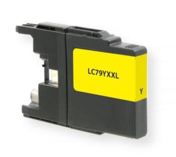Clover Imaging Group 118010 Remanufactured New Extra High Yield Yellow Ink Cartridge for Brother LC79XXL, Yellow Color; Extra High Yield; UPC 801509218596 (CIG 118010 118-010 118 010 LC79Y LC-79-Y LC 79 Y LC-79Y LC-79XXL)