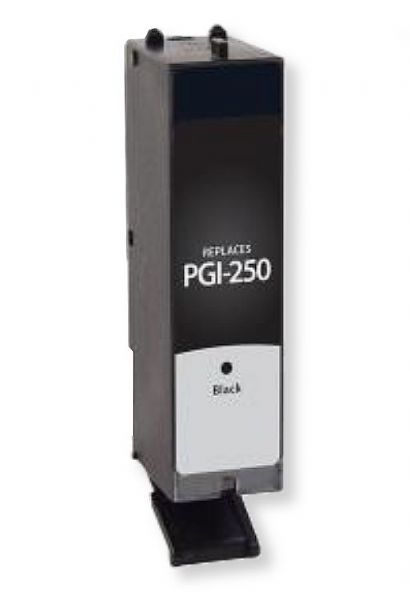 Clover Imaging Group 118037 Remanufactured Black Ink Cartridge for Canon PGI-250; Yields 300 Prints at 5 Percent Coverage; UPC 801509297218 (CIG 118037 118-037 118 037 6497B001 6497-B001 6497 B001 PGI250 PGI 250 PGI-250)