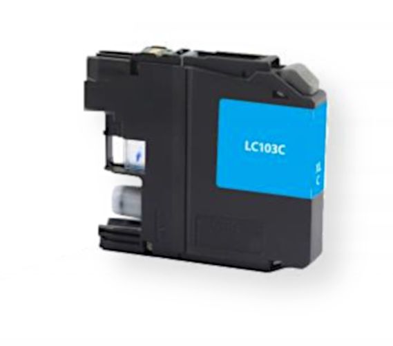 Clover Imaging Group 118067 Remanufactured High Yield Cyan Ink Cartridge for Brother LC103C, Cyan Color; Yields 600 prints at 5 Percent Coverage; UPC 801509317237 (CIG 118067 118-067 118 067 LC103C LC-103-C LC 103 C LC103XL)