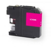 Clover Imaging Group 118068 Remanufactured High Yield Magenta Ink Cartridge for Brother LC103M, Magenta Color; Yields 600 prints at 5 Percent Coverage; UPC 801509317244 (CIG 118068 118-068 118 068 LC103M LC-103-M LC 103 M LC103XL) 