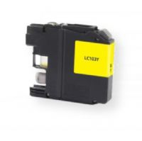 Clover Imaging Group 118069 Remanufactured High Yield Yellow Ink Cartridge for Brother LC103Y, Yellow Color; Yields 600 prints at 5 Percent Coverage; UPC 801509317251 (CIG 118069 118-069 118 069 LC103Y LC-103-Y LC 103 Y LC103XL) 