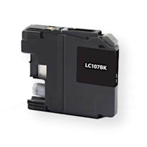 Clover Imaging Group 118073 New Remanufactured Super High Yield Black Ink Cartridge for Brother LC107XXL; Black Color; Yields 1200 pages at 5 Percent coverage; UPC 801509317299 (CIG 118073 118-073 118 073 LC 107BK LC-107BK LC 107BK LC-107BK LC107XXL)