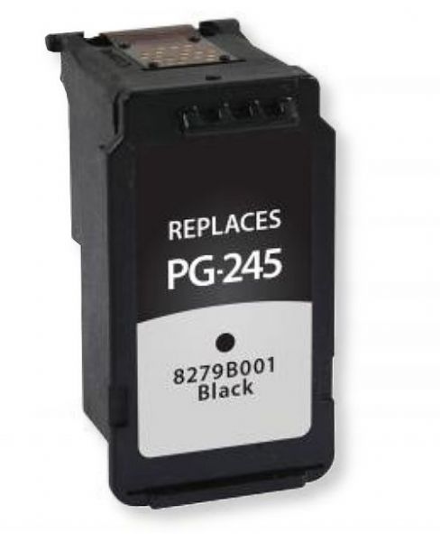 Clover Imaging Group 118075 New Black Ink Cartridge for Canon PG-245; Yields 180 Prints at 5 Percent Coverage; UPC 801509322231 (CIG 118075 118-075 118 075 PG-245 PG245 PG 245 8279B001 8279 B001 8279-B-001 8279-B001)