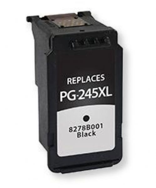 Clover Imaging Group 118076 New Black High Yield Ink Cartridge for Canon PG-245XL; Yields 300 Prints at 5 Percent Coverage; UPC 801509322248 (CIG 118076 118-076 118 076 PG-245XL PG245XL PG 245XL 8278B001 8278 B001 8278-B-001 8278-B001)