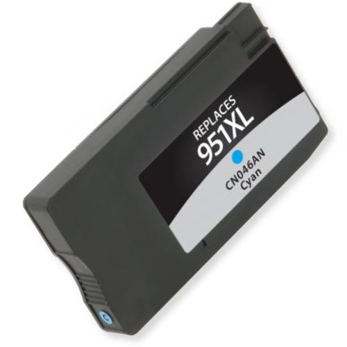 Clover Imaging Group 118092 Remanufactured High-Yield Cyan Ink Cartridge To Replace HP CN046AN, HP951XL; Yields 1500 Prints  at 5 Percent Coverage; UPC 801509327854 (CIG 118092 118 092 118-092 CN 046AN CN-046AN HP-951XL HP 951XL)