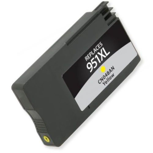 Clover Imaging Group 118094 Remanufactured High-Yield Yellow Ink Cartridge To Replace HP CN048AN, HP951XL; Yields 1500 Prints at 5 Percent Coverage; UPC 801509327878 (CIG 118094 118 094 118-094 CN 048AN CN-048AN HP-951XL HP 951XL)