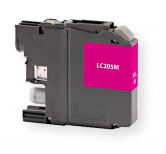 Clover Imaging Group 118108 Remanufactured New Super High Yield Magenta Ink Cartridge for Brother LC205XXL, Magenta Color; Yields 1200 Prints at 5 Percent Coverage; UPC 801509359589 (CIG 118108 118-108 118 108 LC205M LC-105-M LC 205 M LC-205M LC-205XXL)