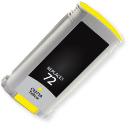 Clover Imaging Group 118124 New Yellow Ink Cartridge To Replace HP C9373A, HP72; UPC 801509345094 (CIG 118124 118 124 118-124 C9 373A C9-373A HP-72 HP 72)
