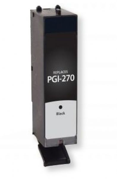 Clover Imaging Group 118125 Remanufactured Black Ink Cartridge for Canon PGI-270BK; Yields 300 Prints at 5 Percent Coverage; UPC 801509358865 (CIG 118125 118-125 118 125 PGI-271-Y PGI270BK PGI 270 BK)