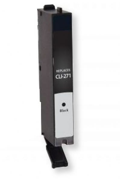 Clover Imaging Group 118126 Remanufactured Black Ink Cartridge for Canon CLI-271BK; Yields 1100 Prints at 5 Percent Coverage; UPC 801509358872 (CIG 118126 118-126 118 126 CLI-271-BK CLI271BK CLI 271 BK )