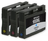 Clover Imaging Group 118138 Remanufactured High-Yield Cyan, Magenta, and Yellow Ink Cartridge Multi-Pack To Replace HP CN054A, CN055A, CN056A, HP933XL; Yields 825 Prints per cartridge at 5 Percent Coverage; UPC 801509359657 (CIG 118138 118 138 118-138 CN 054A CN-054A HP-933XL HP 933XL) 