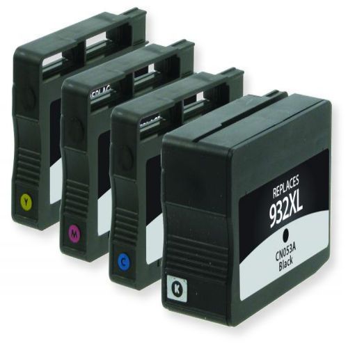 Clover Imaging Group 118139 Remanufactured High-Yield Black, Cyan, Magenta, Yellow Multi-Pack Ink Cartridges To Replace HP N9H62FN, HP932XL Four-Pack; UPC 801509359664 (CIG 118139 118 139 118-139 N9-H62FN N9 H62FN HP-932XL HP 932XL)