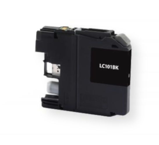 Clover Imaging Group 118149 Remanufactured Black Ink Cartridge for Brother LC101BK, Black Color; Yields 300 prints at 5 Percent Coverage; UPC 801509364071 (CIG 118149 118-149 118 149 LC101BK LC-101-BK LC 101 BK)