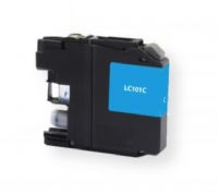 Clover Imaging Group 118150 Remanufactured Cyan Ink Cartridge for Brother LC101C, Cyan Color; Yields 300 prints at 5 Percent Coverage; UPC 801509364088 (CIG 118150 118-150 118 150 LC101C LC-101-Y LC 101 C LC101 LC-101 LC 101) 