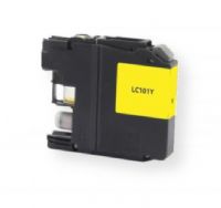 Clover Imaging Group 118152 Remanufactured Yellow Ink Cartridge for Brother LC101Y, Yellow Color; Yields 300 prints at 5 Percent Coverage; UPC 801509364101 (CIG 118152 118-152 118 152 LC101Y LC-101-Y LC 101 Y LC101 LC-101 LC 101) 